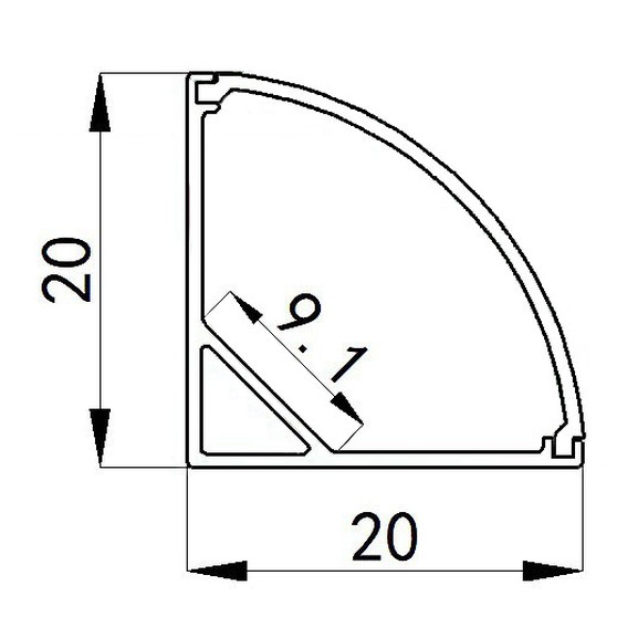 V-shaped Light Aluminum Casing V-shaped Light Aluminum Casing