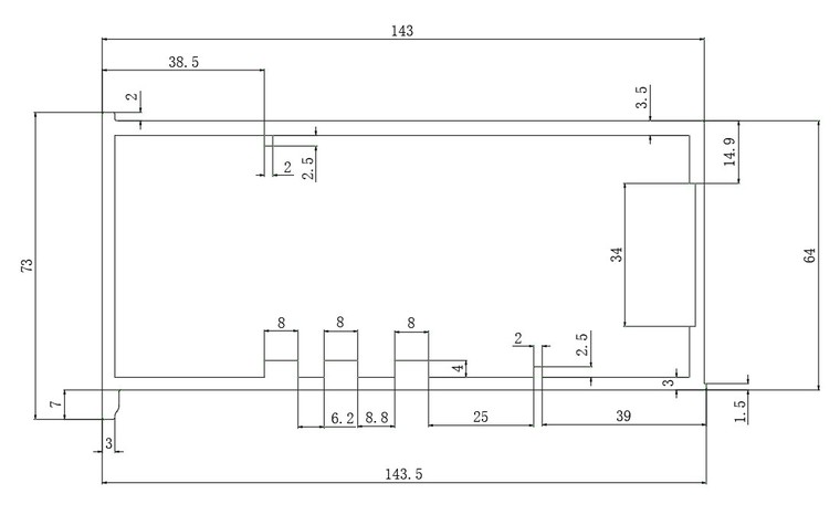 Aluminum casing for electromechanical boxes Aluminum casing for electromechanical boxes